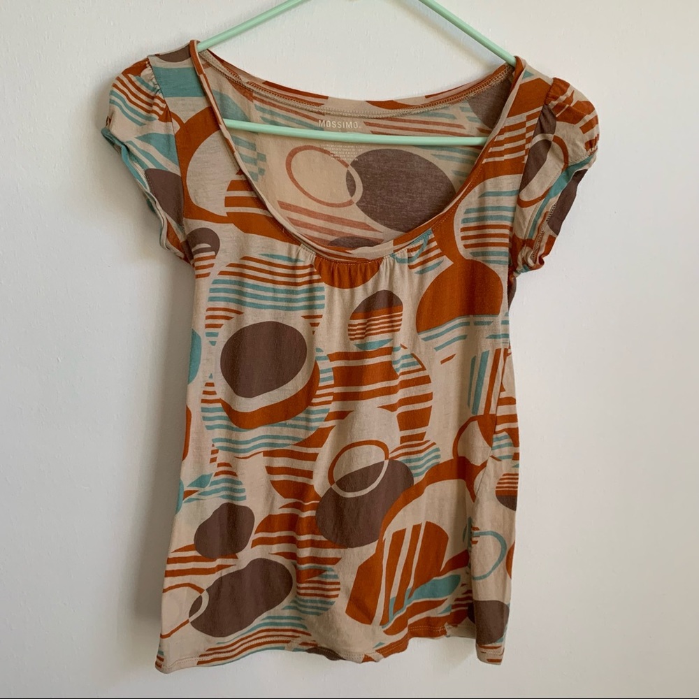 Orange brown blouse
